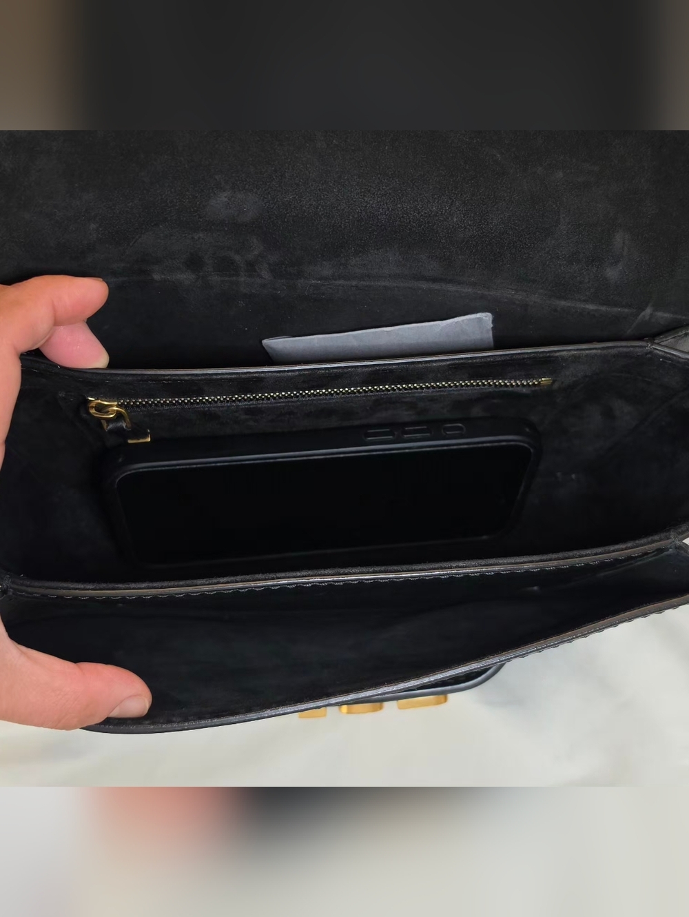 Christian Dior Smooth Calfskin Dio(r)evolution Flap Bag Black - Picture 14 of 16